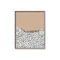 Picture of Mid Century Abstract Beige _GroupedProduct_Rectangle_Portrait_Canvas_Framed_
