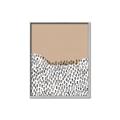 Picture of Mid Century Abstract Beige _GroupedProduct_Rectangle_Portrait_Canvas_Framed_