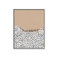 Picture of Mid Century Abstract Beige _GroupedProduct_Rectangle_Portrait_Canvas_Framed_