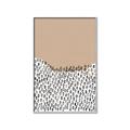 Picture of Mid Century Abstract Beige _GroupedProduct_Rectangle_Portrait_Canvas_Framed_