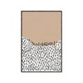 Picture of Mid Century Abstract Beige _GroupedProduct_Rectangle_Portrait_Canvas_Framed_