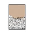 Picture of Mid Century Abstract Beige _GroupedProduct_Rectangle_Portrait_Canvas_Framed_