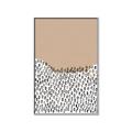 Picture of Mid Century Abstract Beige _GroupedProduct_Rectangle_Portrait_Canvas_Framed_