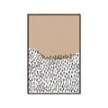 Picture of Mid Century Abstract Beige _GroupedProduct_Rectangle_Portrait_Canvas_Framed_