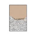 Picture of Mid Century Abstract Beige _GroupedProduct_Rectangle_Portrait_Canvas_Framed_