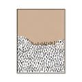 Picture of Mid Century Abstract Beige _GroupedProduct_Rectangle_Portrait_Canvas_Framed_
