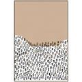 Picture of Mid Century Abstract Beige _GroupedProduct_Rectangle_Portrait_Canvas_Framed_