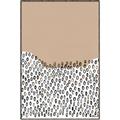 Picture of Mid Century Abstract Beige _GroupedProduct_Rectangle_Portrait_Canvas_Framed_