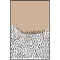 Picture of Mid Century Abstract Beige _GroupedProduct_Rectangle_Portrait_Canvas_Framed_