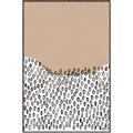 Picture of Mid Century Abstract Beige _GroupedProduct_Rectangle_Portrait_Canvas_Framed_