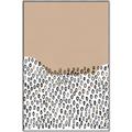 Picture of Mid Century Abstract Beige _GroupedProduct_Rectangle_Portrait_Canvas_Framed_