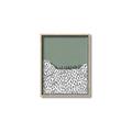Picture of Mid Century Abstract Green  _GroupedProduct_Rectangle_Portrait_Canvas_Framed_