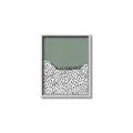 Picture of Mid Century Abstract Green  _GroupedProduct_Rectangle_Portrait_Canvas_Framed_