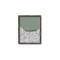 Picture of Mid Century Abstract Green  _GroupedProduct_Rectangle_Portrait_Canvas_Framed_