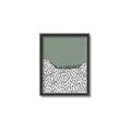 Picture of Mid Century Abstract Green  _GroupedProduct_Rectangle_Portrait_Canvas_Framed_