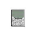 Picture of Mid Century Abstract Green  _GroupedProduct_Rectangle_Portrait_Canvas_Framed_