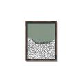 Picture of Mid Century Abstract Green  _GroupedProduct_Rectangle_Portrait_Canvas_Framed_
