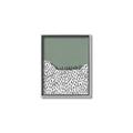 Picture of Mid Century Abstract Green  _GroupedProduct_Rectangle_Portrait_Canvas_Framed_
