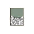 Picture of Mid Century Abstract Green  _GroupedProduct_Rectangle_Portrait_Canvas_Framed_