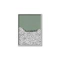 Picture of Mid Century Abstract Green  _GroupedProduct_Rectangle_Portrait_Canvas_Framed_