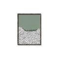 Picture of Mid Century Abstract Green  _GroupedProduct_Rectangle_Portrait_Canvas_Framed_