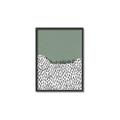 Picture of Mid Century Abstract Green  _GroupedProduct_Rectangle_Portrait_Canvas_Framed_