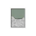 Picture of Mid Century Abstract Green  _GroupedProduct_Rectangle_Portrait_Canvas_Framed_