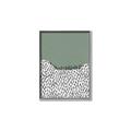 Picture of Mid Century Abstract Green  _GroupedProduct_Rectangle_Portrait_Canvas_Framed_