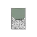 Picture of Mid Century Abstract Green  _GroupedProduct_Rectangle_Portrait_Canvas_Framed_