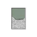Picture of Mid Century Abstract Green  _GroupedProduct_Rectangle_Portrait_Canvas_Framed_