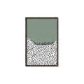 Picture of Mid Century Abstract Green  _GroupedProduct_Rectangle_Portrait_Canvas_Framed_
