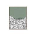 Picture of Mid Century Abstract Green  _GroupedProduct_Rectangle_Portrait_Canvas_Framed_