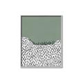 Picture of Mid Century Abstract Green  _GroupedProduct_Rectangle_Portrait_Canvas_Framed_