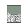 Picture of Mid Century Abstract Green  _GroupedProduct_Rectangle_Portrait_Canvas_Framed_
