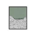 Picture of Mid Century Abstract Green  _GroupedProduct_Rectangle_Portrait_Canvas_Framed_