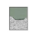 Picture of Mid Century Abstract Green  _GroupedProduct_Rectangle_Portrait_Canvas_Framed_