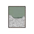 Picture of Mid Century Abstract Green  _GroupedProduct_Rectangle_Portrait_Canvas_Framed_