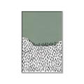 Picture of Mid Century Abstract Green  _GroupedProduct_Rectangle_Portrait_Canvas_Framed_