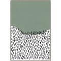 Picture of Mid Century Abstract Green  _GroupedProduct_Rectangle_Portrait_Canvas_Framed_