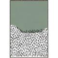 Picture of Mid Century Abstract Green  _GroupedProduct_Rectangle_Portrait_Canvas_Framed_
