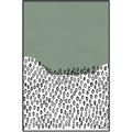 Picture of Mid Century Abstract Green  _GroupedProduct_Rectangle_Portrait_Canvas_Framed_