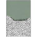 Picture of Mid Century Abstract Green  _GroupedProduct_Rectangle_Portrait_Canvas_Framed_
