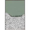 Picture of Mid Century Abstract Green  _GroupedProduct_Rectangle_Portrait_Canvas_Framed_