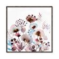 Picture of Marroon Flowers I  _GroupedProduct_Square_Canvas_Framed_