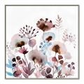 Picture of Marroon Flowers I  _GroupedProduct_Square_Canvas_Framed_