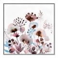 Picture of Marroon Flowers I  _GroupedProduct_Square_Canvas_Framed_