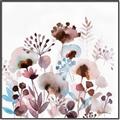 Picture of Marroon Flowers I  _GroupedProduct_Square_Canvas_Framed_
