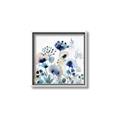 Picture of Ink Blue Flowers I  _GroupedProduct_Square_Canvas_Framed_