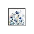 Picture of Ink Blue Flowers I  _GroupedProduct_Square_Canvas_Framed_