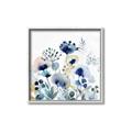 Picture of Ink Blue Flowers I  _GroupedProduct_Square_Canvas_Framed_